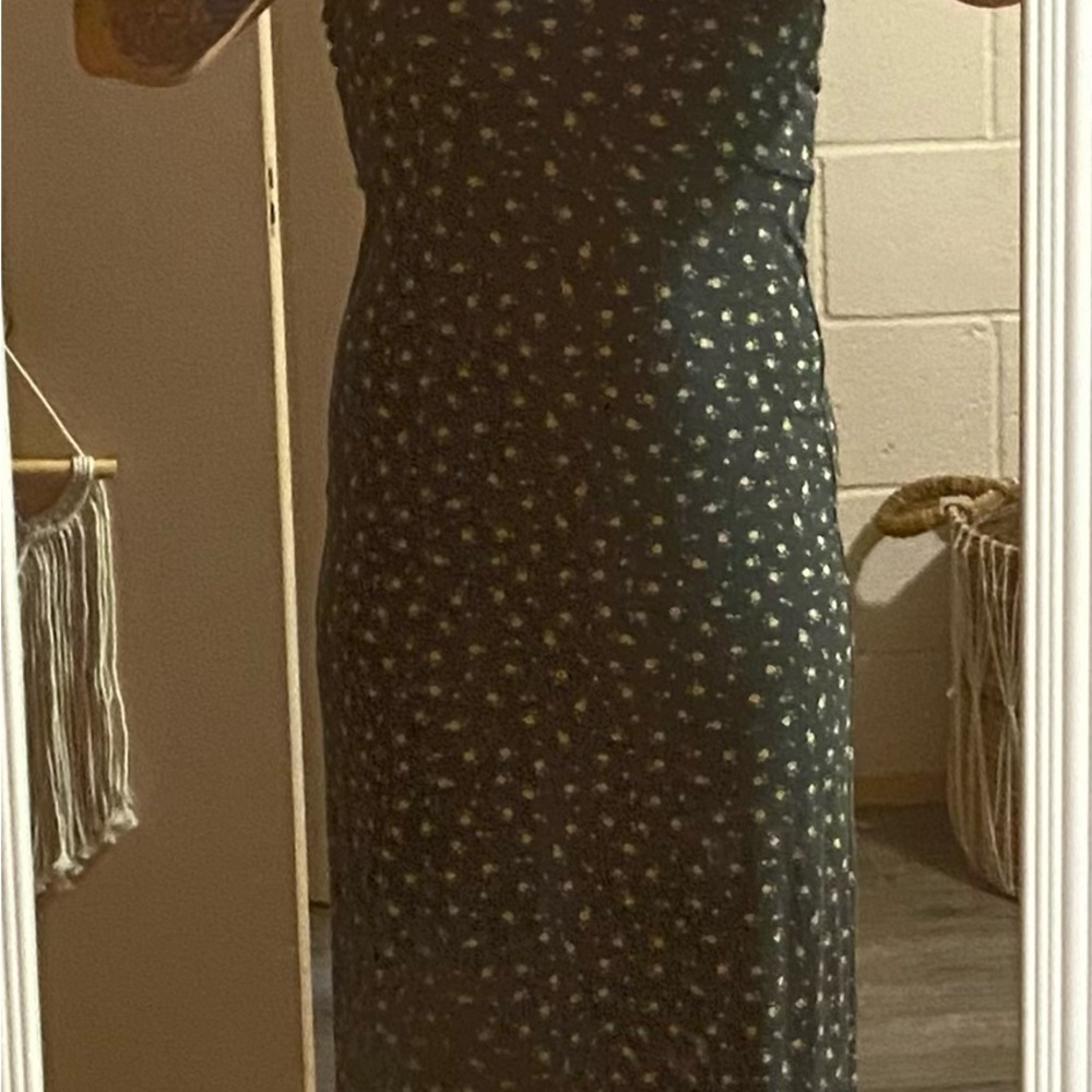 Ardene Strapless Black Floral Dress